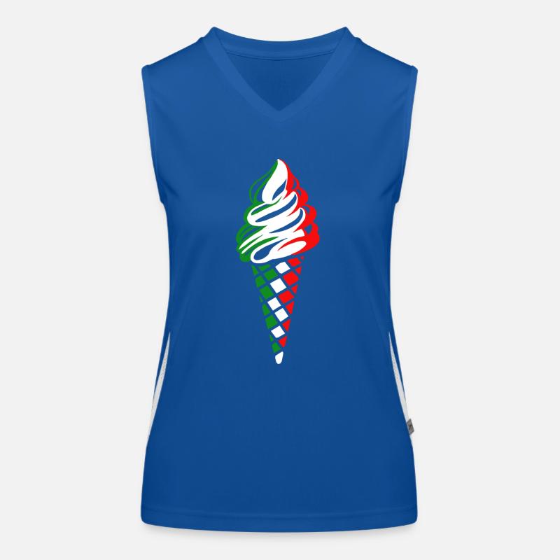 glace à l'italienne Débardeur respirant contrasté Femme