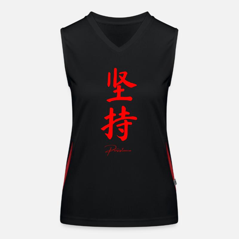 Beharrlichkeit auf Chinesisch Funktionelles Kontrast-Tank Top für Frauen