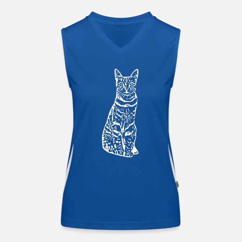 Katze Katze Kätzchen Funktionelles Kontrast-Tank Top für Frauen