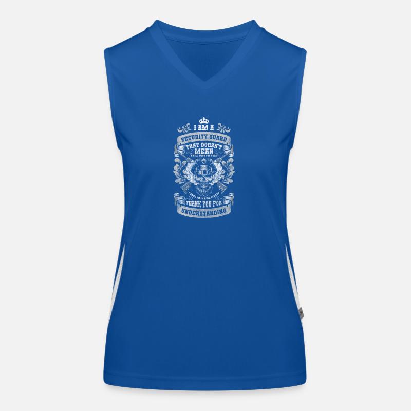 Security guard security order Women's Functional Contrast Tank Top