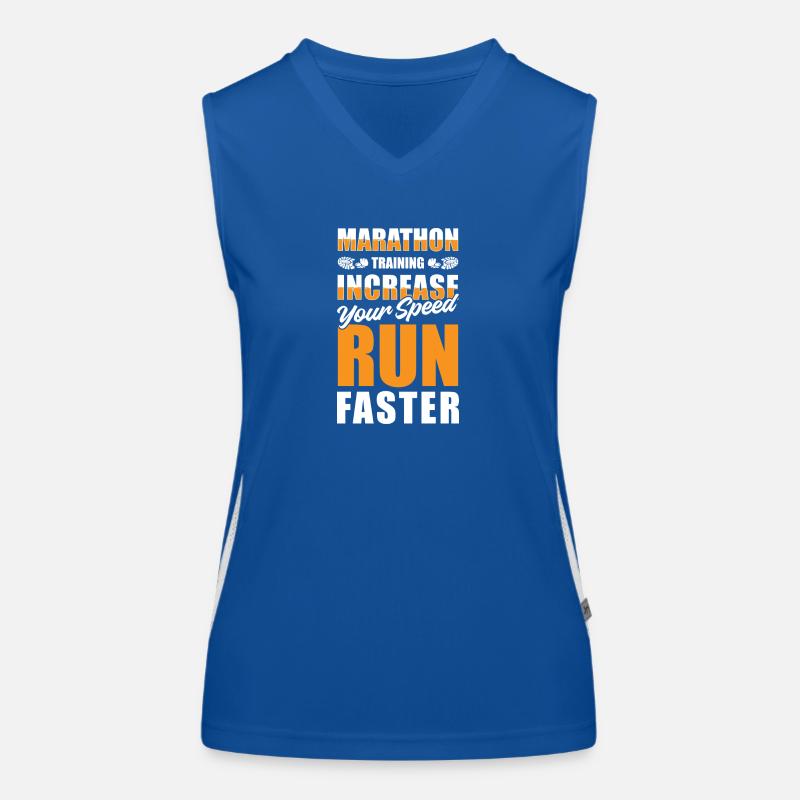 Marathon Sport Joggen Triathlet Funktionelles Kontrast-Tank Top für Frauen