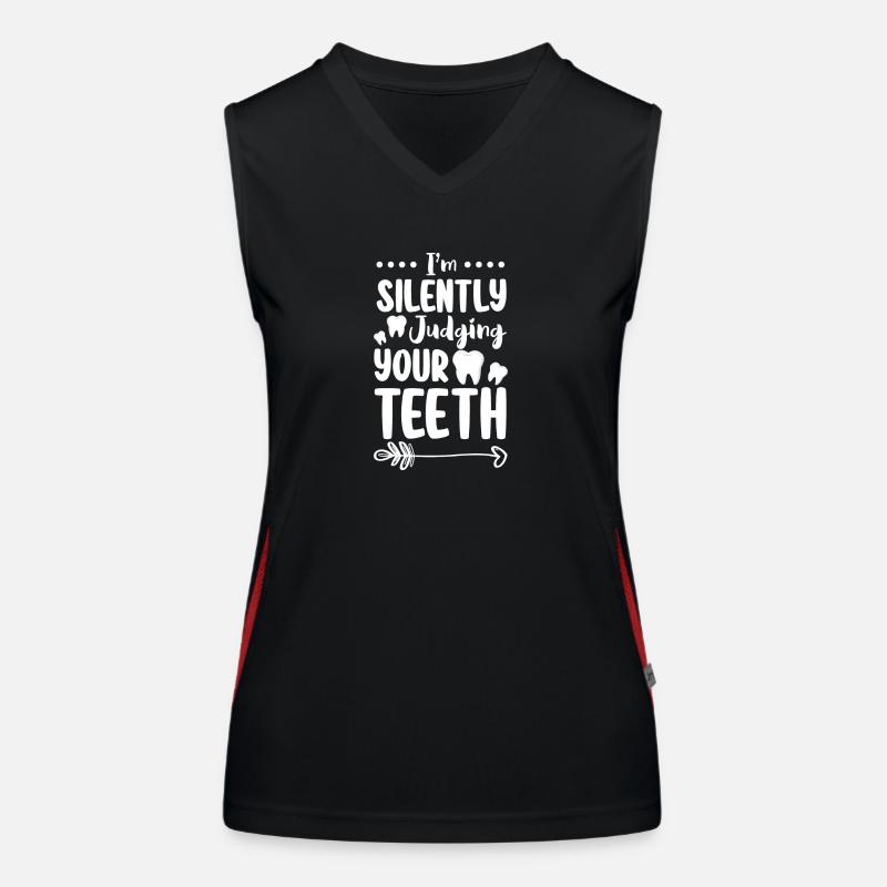 Teeth Profession Nursing Jaw Women's Functional Contrast Tank Top