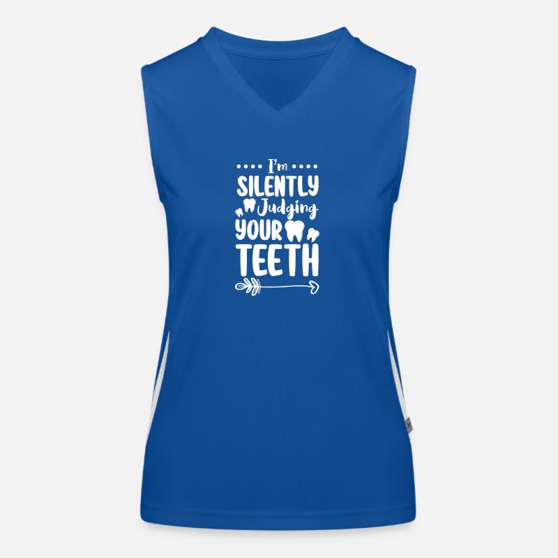 Teeth Profession Nursing Jaw Women's Functional Contrast Tank Top