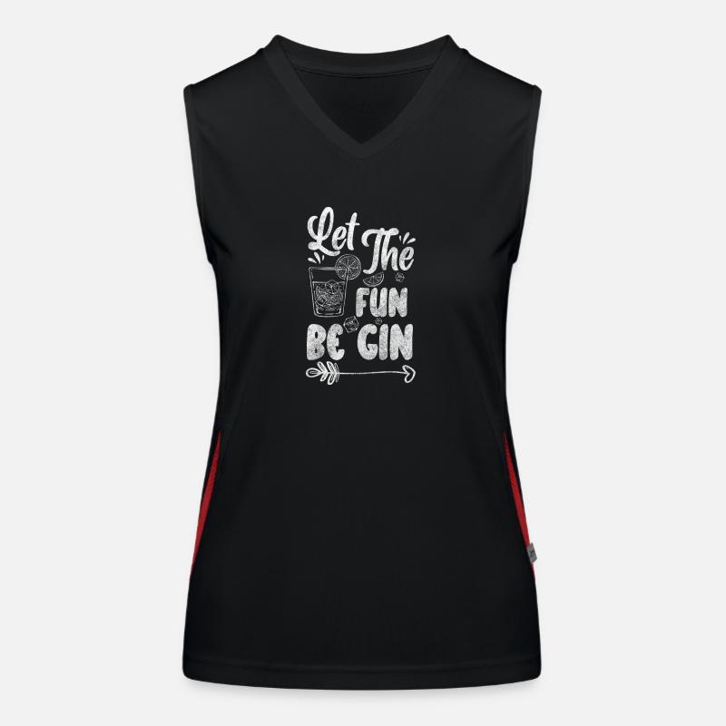 Gin Bar Party Long Drink Women's Functional Contrast Tank Top