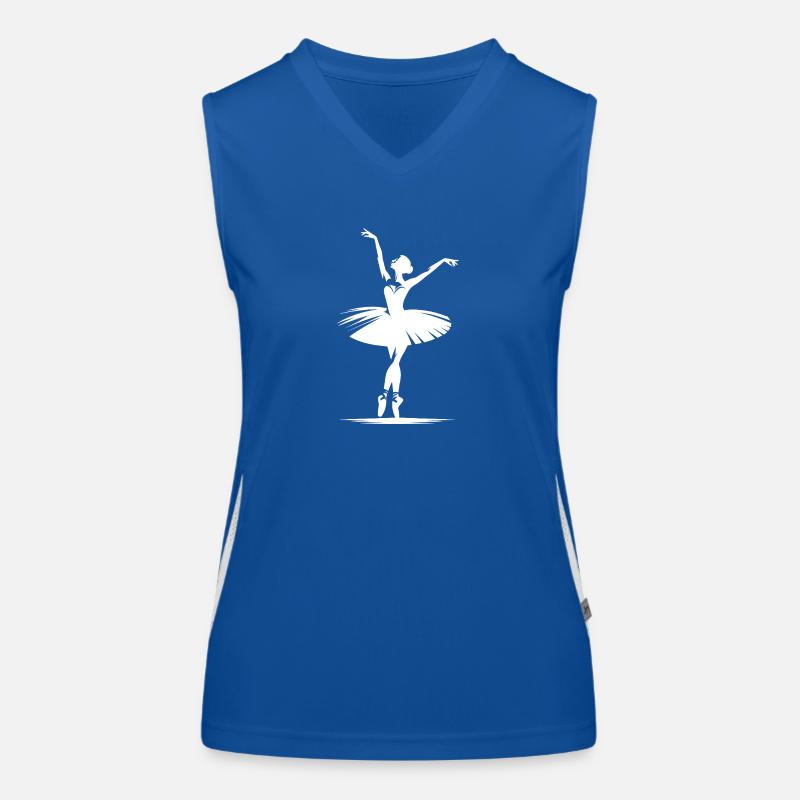 Danseuse avec élégance et pose de danse classique Débardeur respirant contrasté Femme