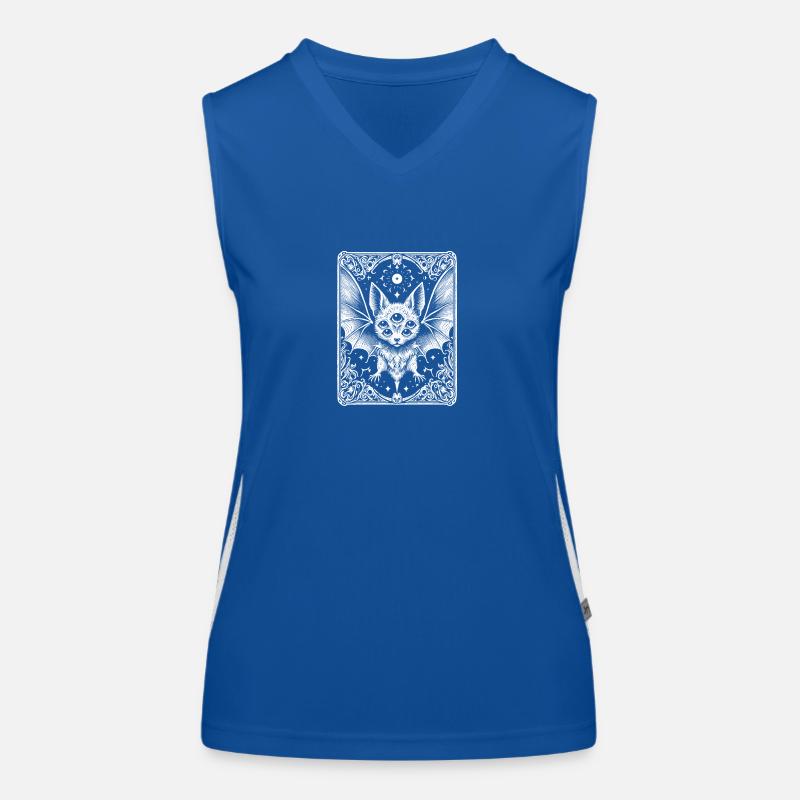 Fledermaus 6 Augen Tarot Funktionelles Kontrast-Tank Top für Frauen