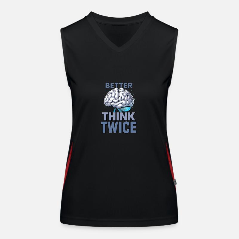 Better think twice Women's Functional Contrast Tank Top