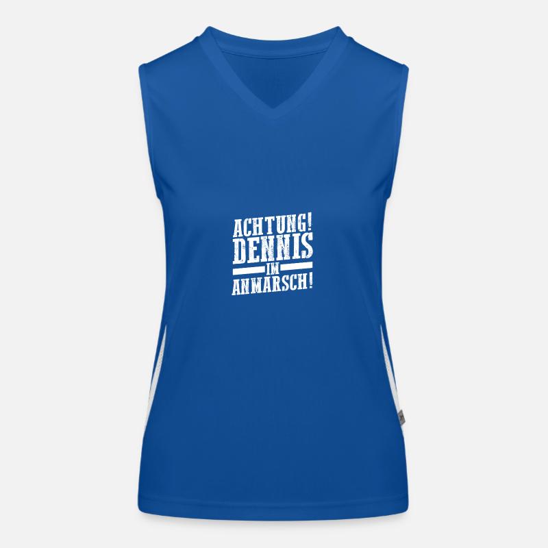 First name Dennis Women's Functional Contrast Tank Top
