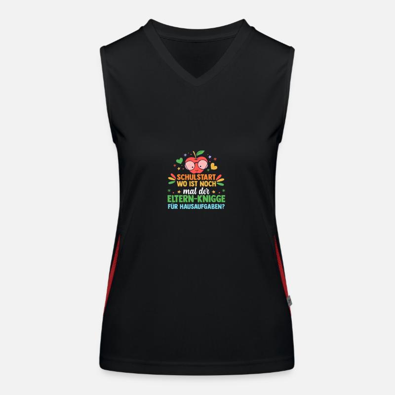 Eltern Schulkind Grundschule Erste Klasse Einschul Funktionelles Kontrast-Tank Top für Frauen