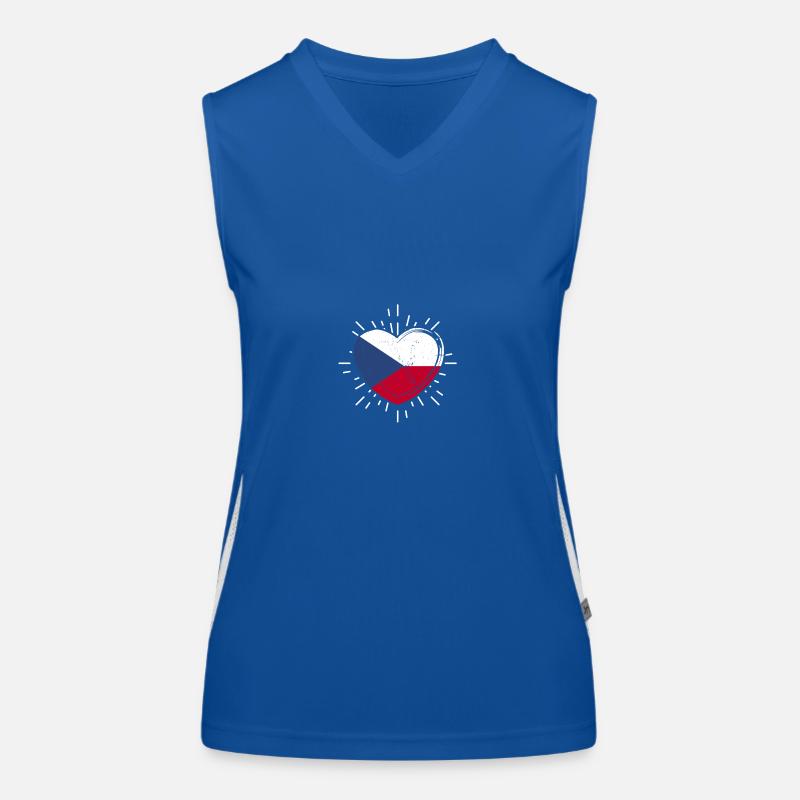 Tschechen Tschechisch Tschechien Funktionelles Kontrast-Tank Top für Frauen