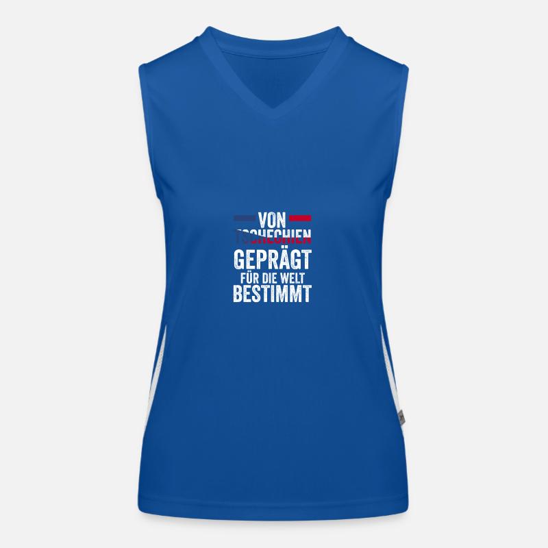 Tschechen Tschechisch Tschechien Funktionelles Kontrast-Tank Top für Frauen
