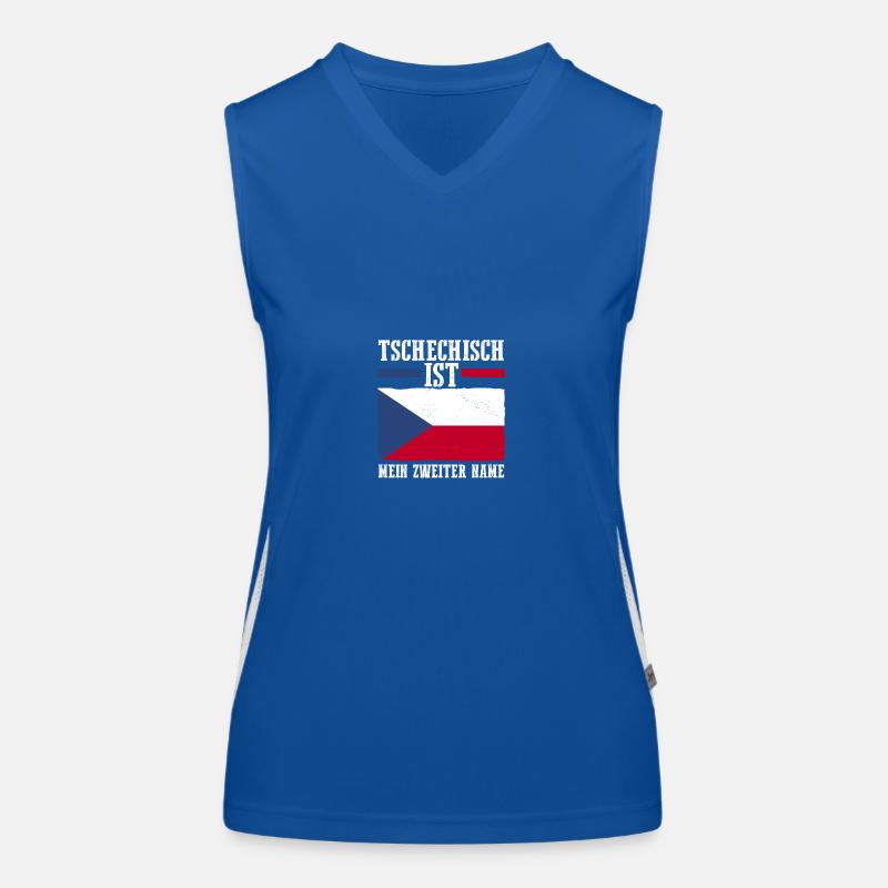 Tschechen Tschechisch Tschechien Funktionelles Kontrast-Tank Top für Frauen