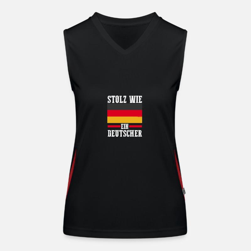 German German Germany Women's Functional Contrast Tank Top