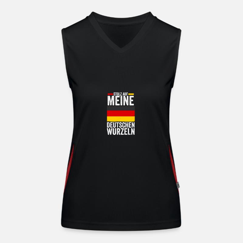 German German Germany Women's Functional Contrast Tank Top