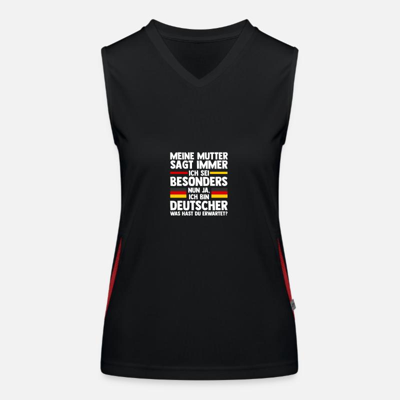German German Germany Women's Functional Contrast Tank Top