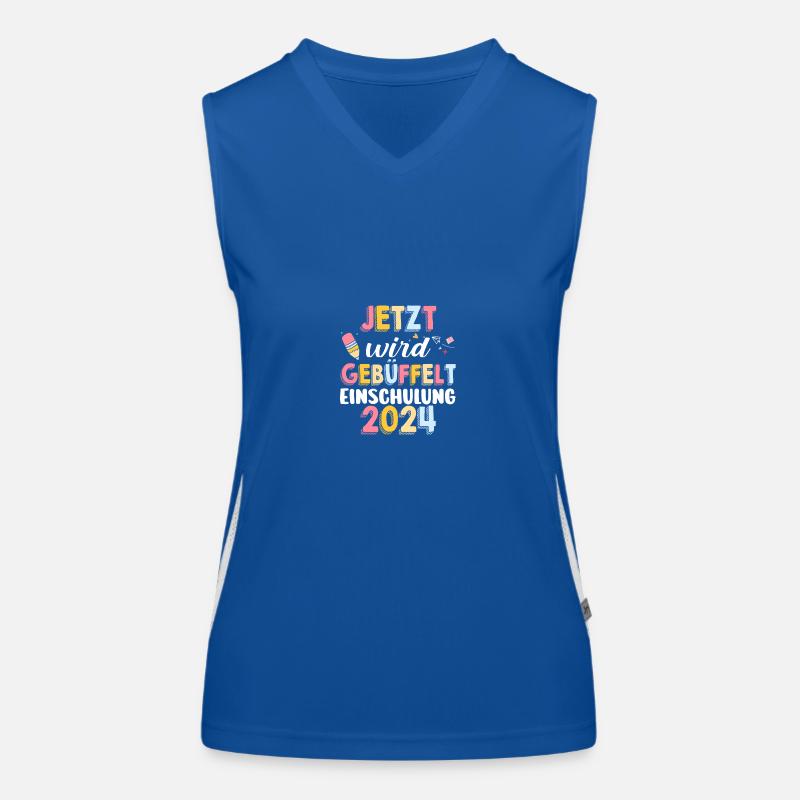 First Grade Elementary School 2024 Gift Women's Functional Contrast Tank Top