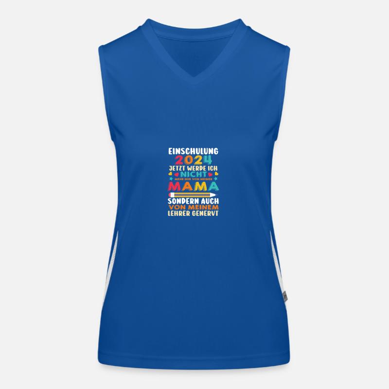 First Grade Elementary School 2024 Gift Women's Functional Contrast Tank Top