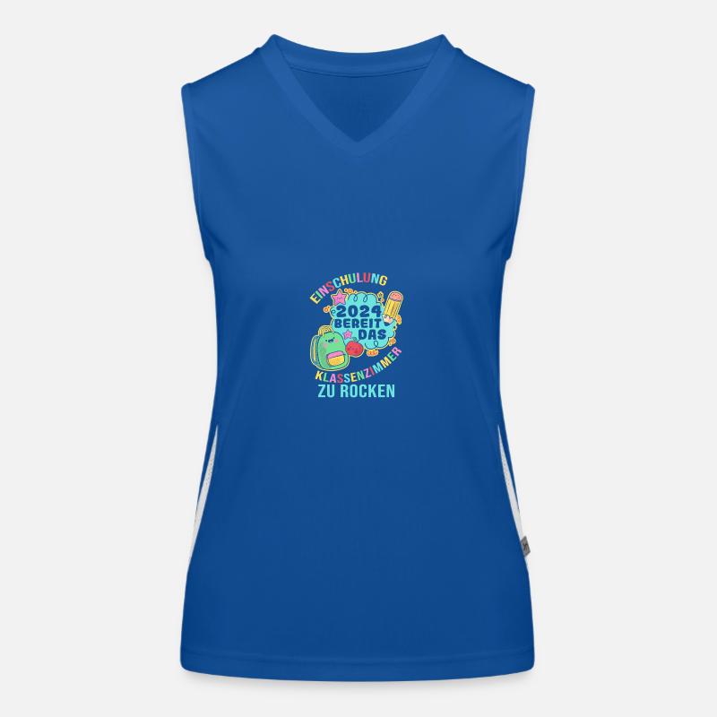 First Grade Elementary School 2024 Gift Women's Functional Contrast Tank Top