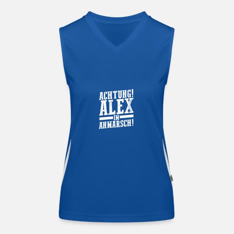 Alexander Alexandra Alexa Alex Funktionelles Kontrast-Tank Top für Frauen