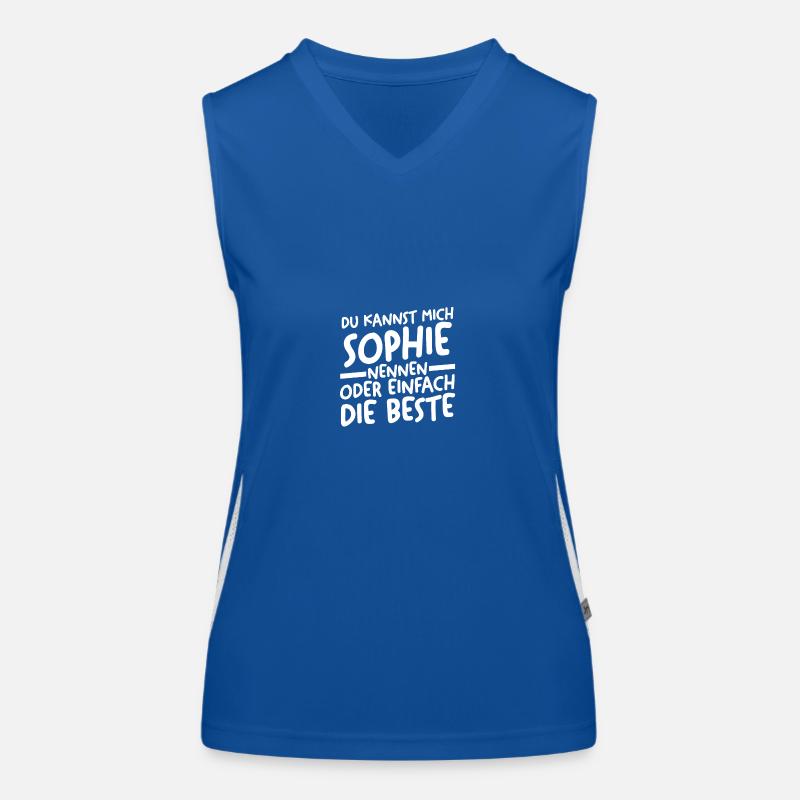 First name Sophie Women's Functional Contrast Tank Top
