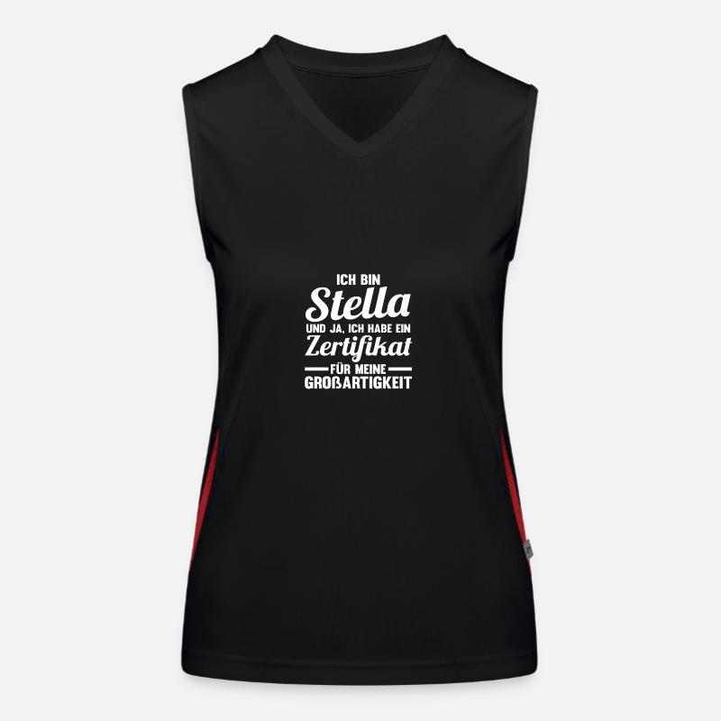 Prénom Stella Débardeur respirant contrasté Femme