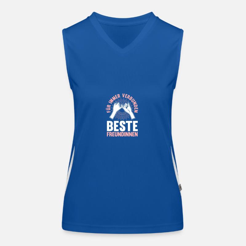Beste Freundin Funktionelles Kontrast-Tank Top für Frauen