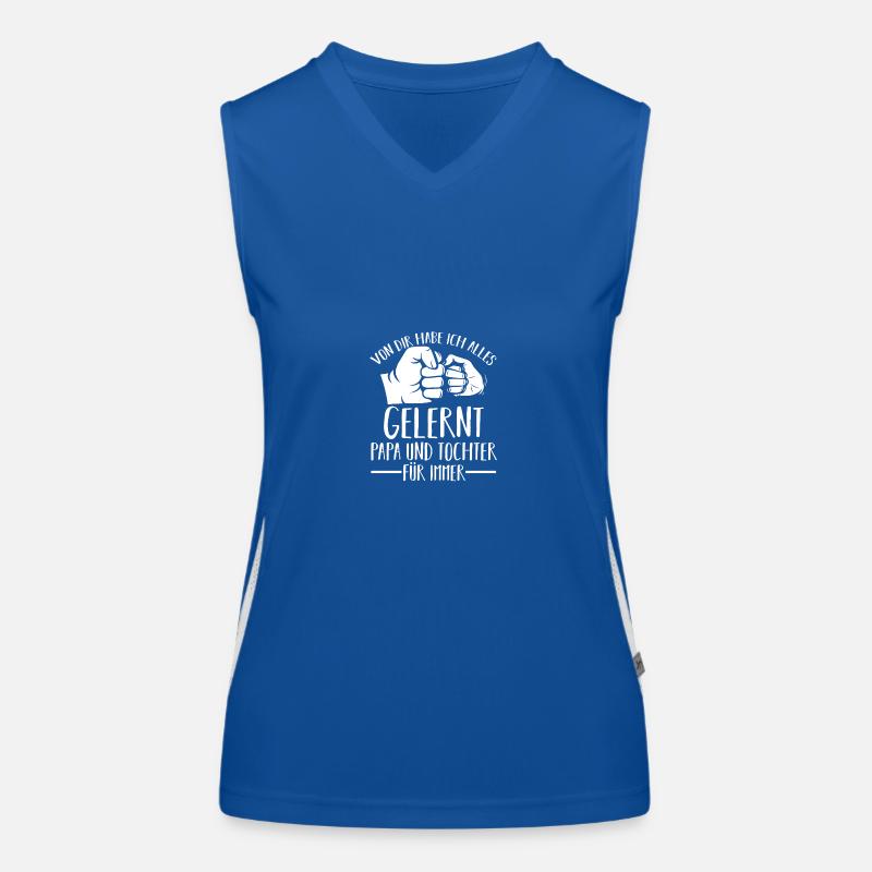 Papa Und Tochter Funktionelles Kontrast-Tank Top für Frauen