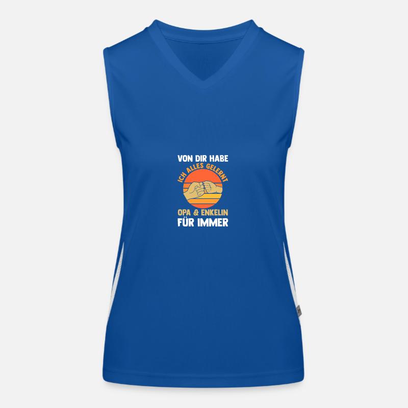 Opa Und Enkel Funktionelles Kontrast-Tank Top für Frauen