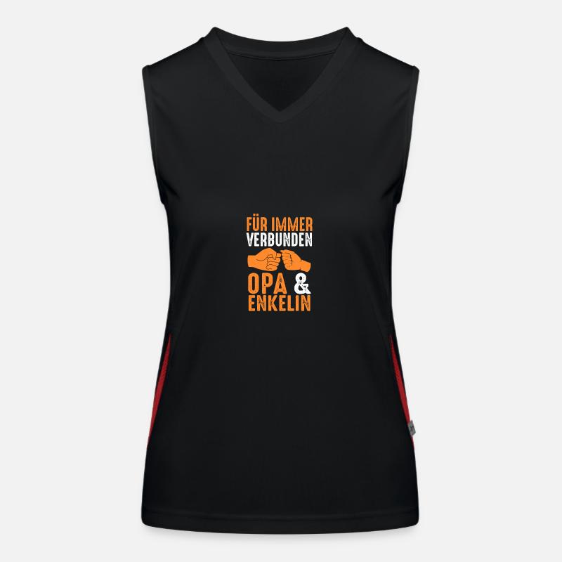 Opa Und Enkel Funktionelles Kontrast-Tank Top für Frauen