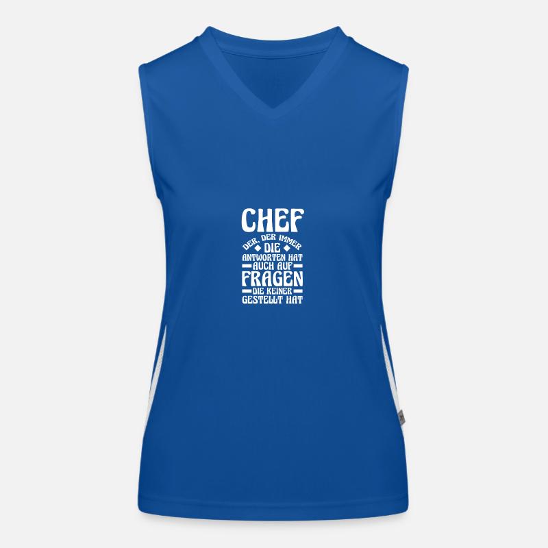 Teamleiter Gruppenleiter Teamchef Abteilungsleiter Funktionelles Kontrast-Tank Top für Frauen