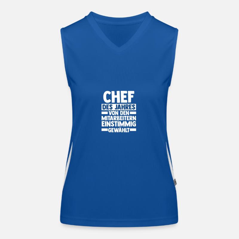 Teamleiter Chef Abschied Funktionelles Kontrast-Tank Top für Frauen