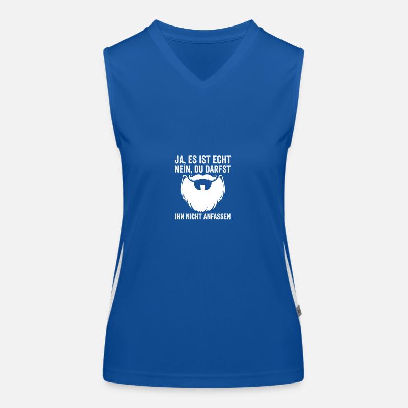 Bärtig Bartträger Bart Funktionelles Kontrast-Tank Top für Frauen