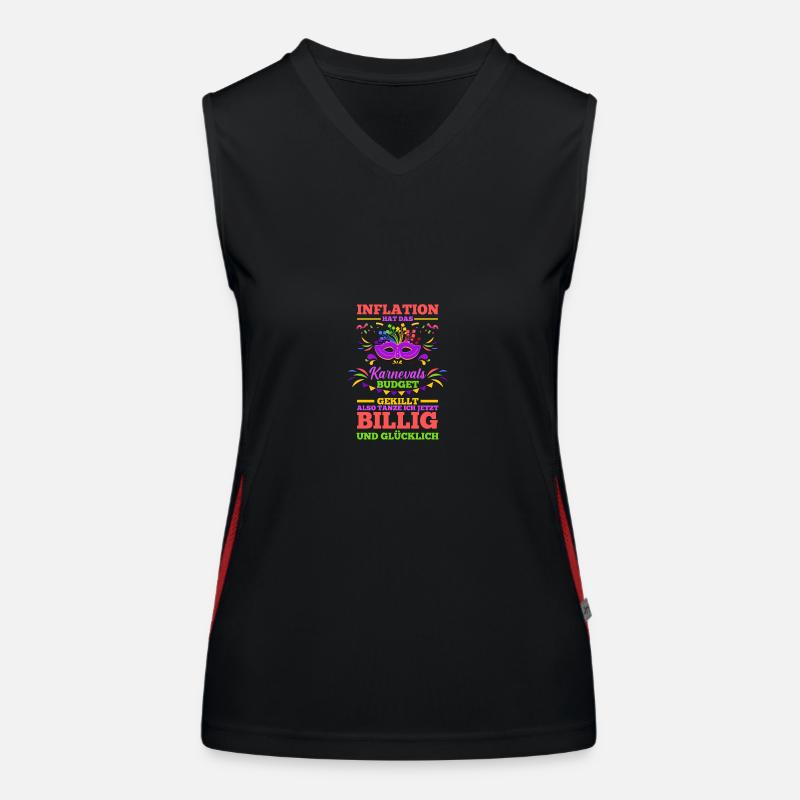 Karnevalskostüm Fasching Karneval Funktionelles Kontrast-Tank Top für Frauen
