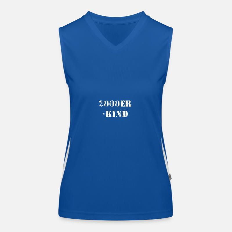 2000ER KIND Funktionelles Kontrast-Tank Top für Frauen