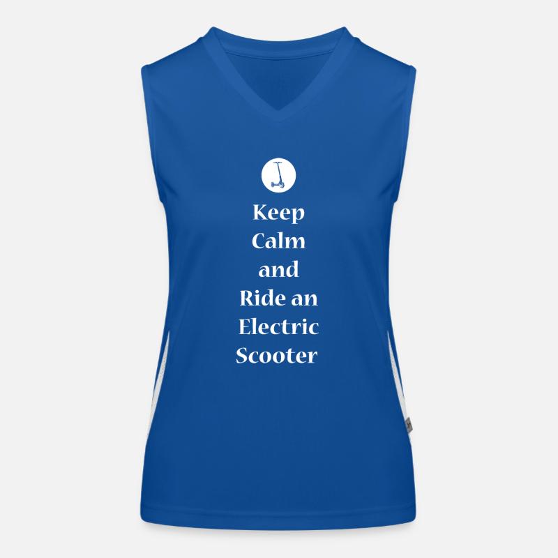 E-Scooter E-Roller Scooter Débardeur respirant contrasté Femme