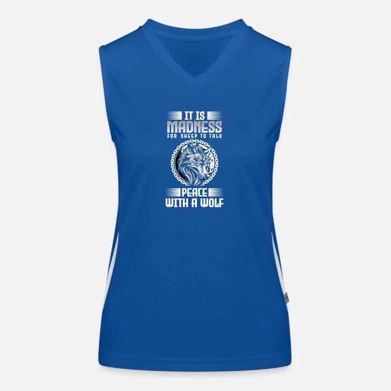 Wolf Strength Howl Moon Women's Functional Contrast Tank Top