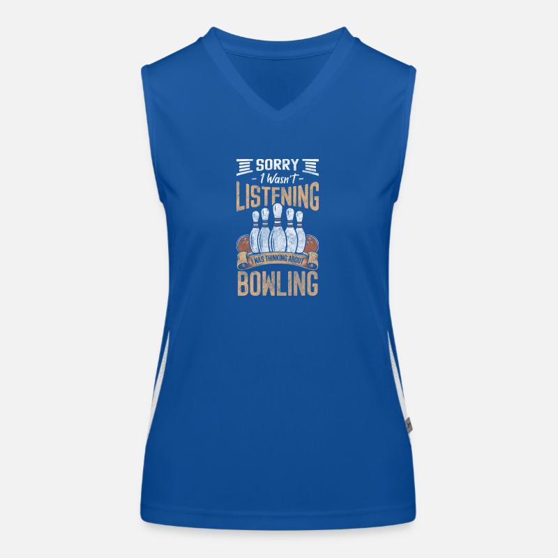 Bowler Bahn Freizeit Funktionelles Kontrast-Tank Top für Frauen