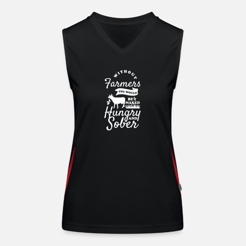 Bauer Karriere Traktor Ernte Funktionelles Kontrast-Tank Top für Frauen