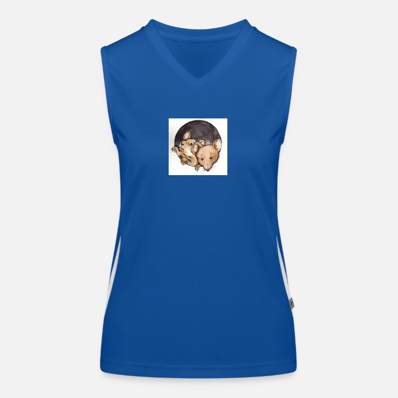 Mäuse Funktionelles Kontrast-Tank Top für Frauen