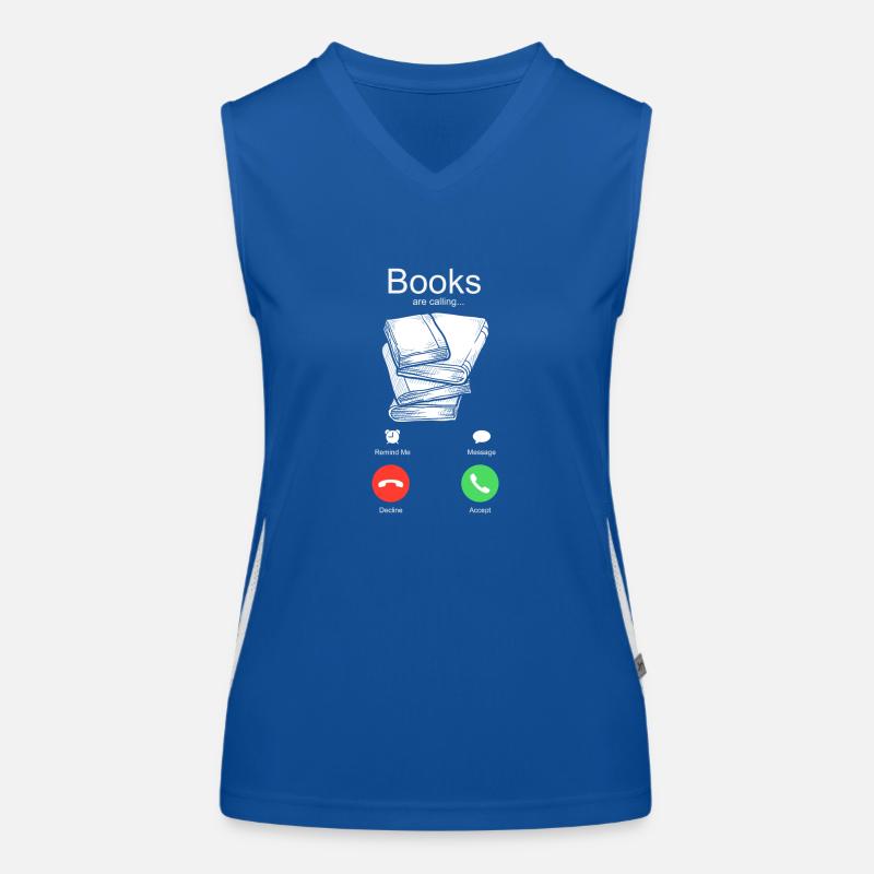 Die Bücher rufen Funktionelles Kontrast-Tank Top für Frauen