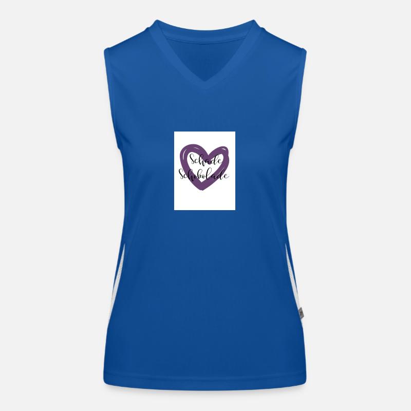 Schade Schokolade Funktionelles Kontrast-Tank Top für Frauen