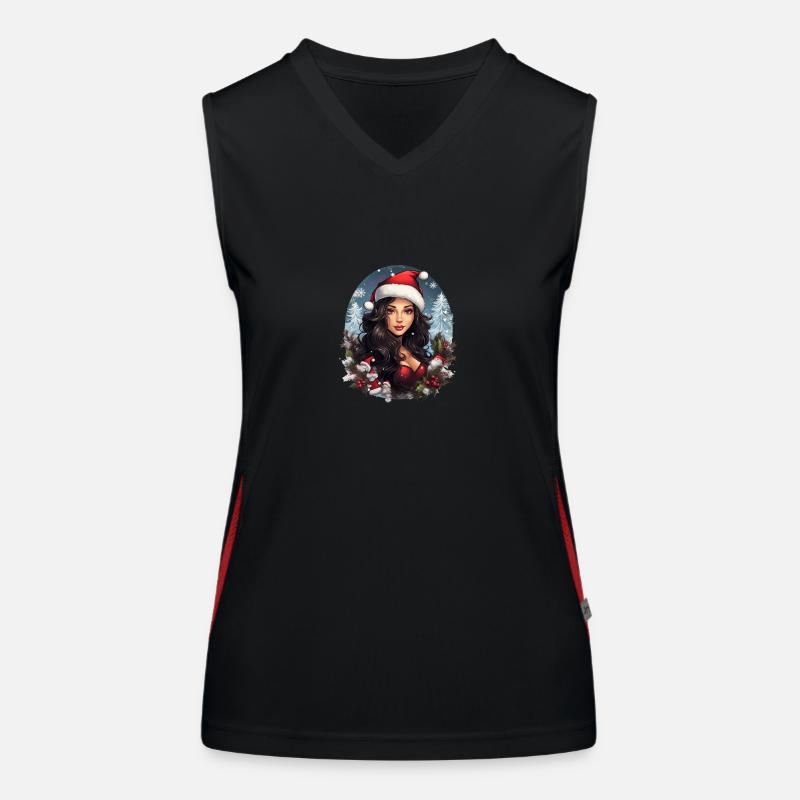 Mère noël Débardeur respirant contrasté Femme
