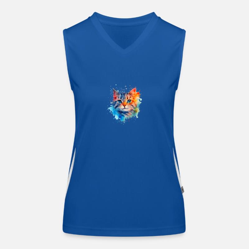 Just Cats ❤ Funktionelles Kontrast-Tank Top für Frauen