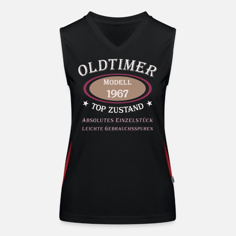Oldtimer 55th birthday 1967 Absolute unique piece Women's Functional Contrast Tank Top