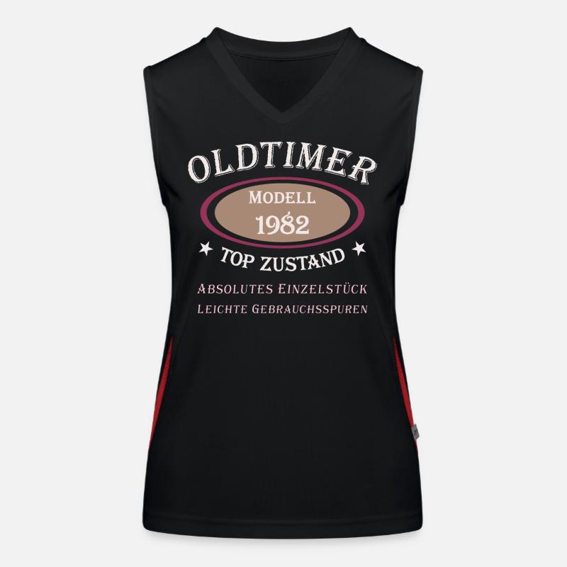 Oldtimer 40th birthday 1982 Absolutely unique piece Women's Functional Contrast Tank Top