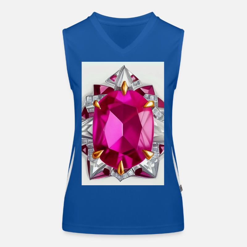 Edelstein Funktionelles Kontrast-Tank Top für Frauen