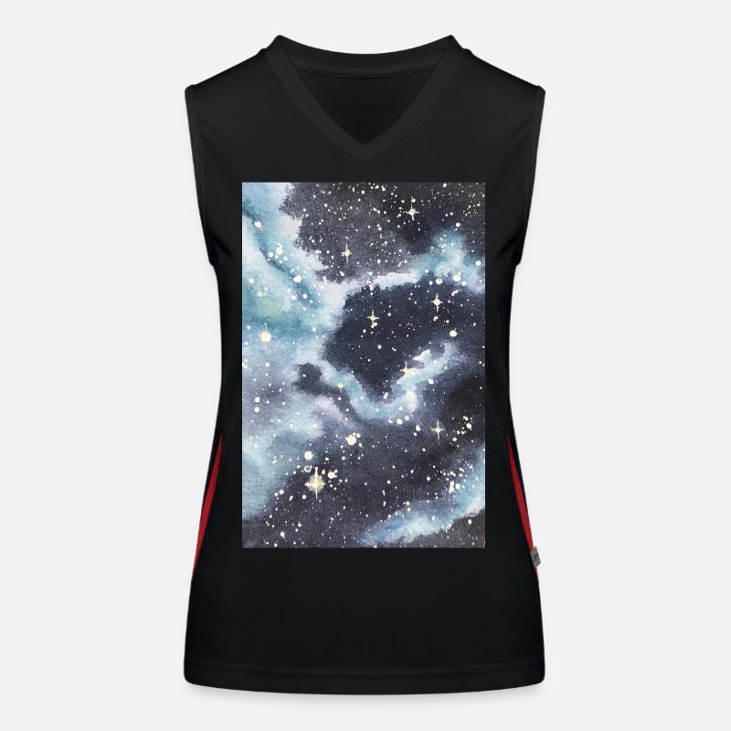 galaxie nébuleuse galaxie nébuleuse nerd astronomie espace Débardeur respirant contrasté Femme