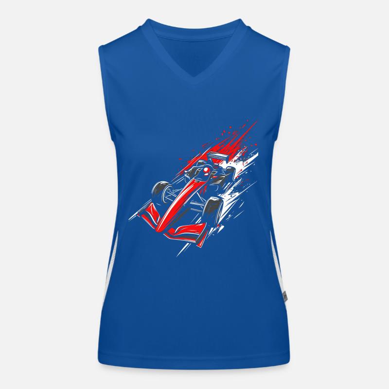 Formel-Rennwagen | High-Speed-Racing-Artwork Funktionelles Kontrast-Tank Top für Frauen
