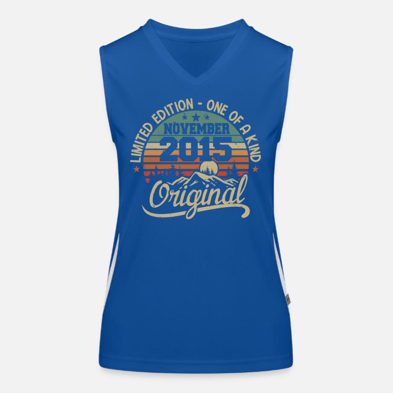 Retro November - November 2015 Birthday Gift Women's Functional Contrast Tank Top