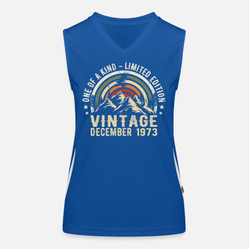 Dezember 1973 - Ausgezeichnet seit Dezember 1973 Funktionelles Kontrast-Tank Top für Frauen